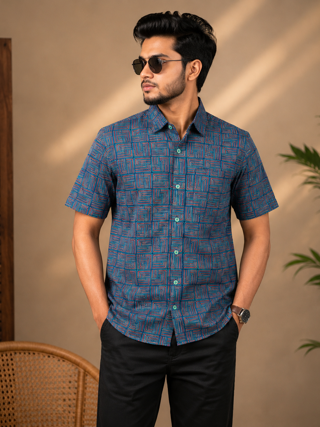 Premium Slab Cotton Half Shirt | Aarong Slab Cotton | Summer Collection
