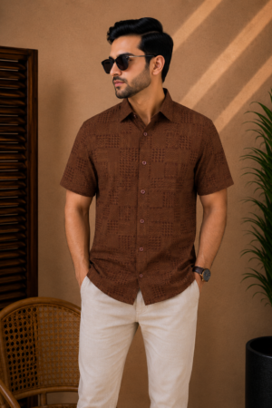 Premium Slab Cotton Half Shirt | Aarong Slab Cotton | Summer Collection