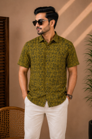 Premium Slab Cotton Half Shirt | Aarong Slab Cotton | Summer Collection