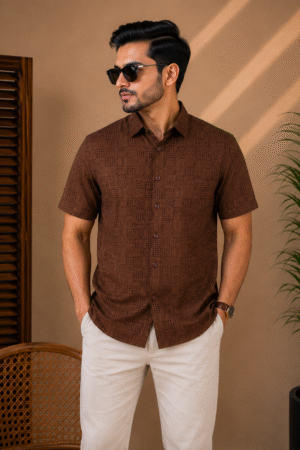 Premium Slab Cotton Half Shirt