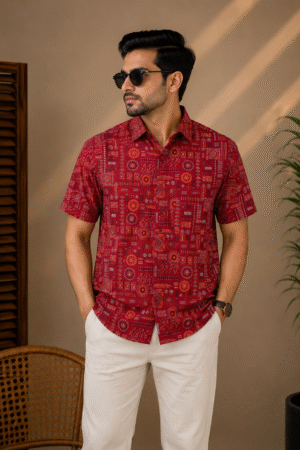 Premium Slab Cotton Half Shirt | Aarong Slab Cotton | Summer Collection