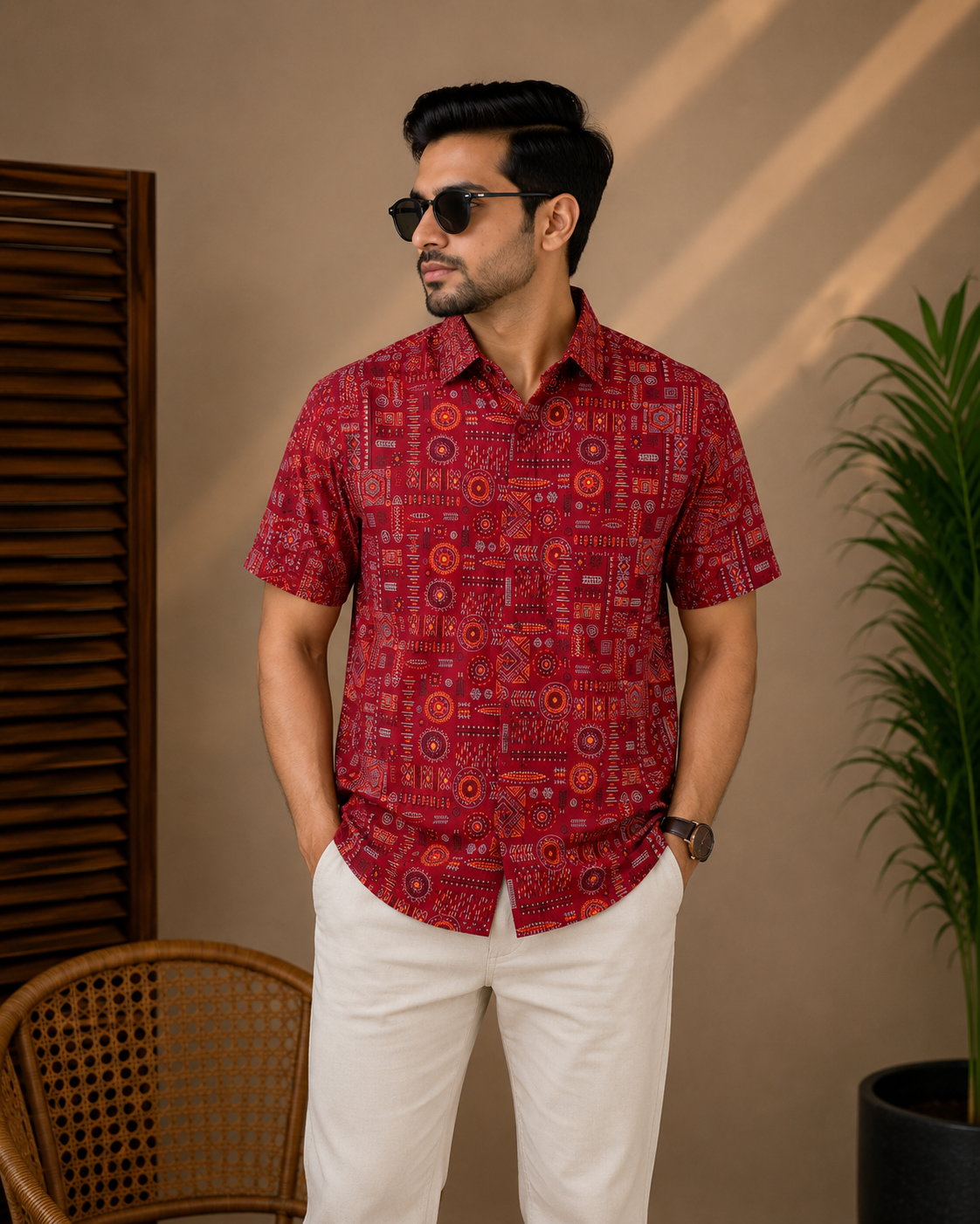 Premium Slab Cotton Half Shirt | Aarong Slab Cotton | Summer Collection