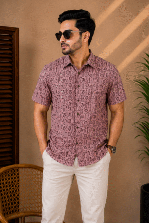 Premium Slab Cotton Half Shirt | Aarong Slab Cotton | Summer Collection