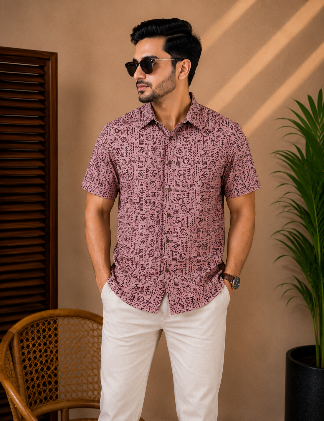Premium Slab Cotton Half Shirt | Aarong Slab Cotton | Summer Collection