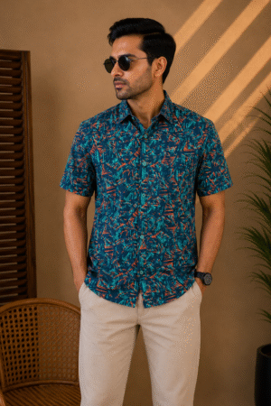 Premium Slab Cotton Half Shirt | Aarong Slab Cotton | Summer Collection