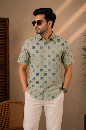 Premium Slab Cotton Half Shirt