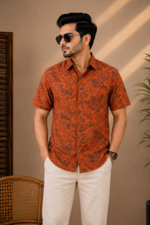 Premium Slab Cotton Half Shirt | Aarong Slab Cotton | Summer Collection