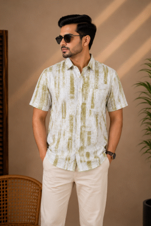 Premium Slab Cotton Half Shirt