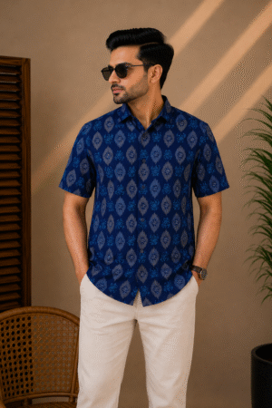 Premium Slab Cotton Half Shirt | Aarong Slab Cotton | Summer Collection
