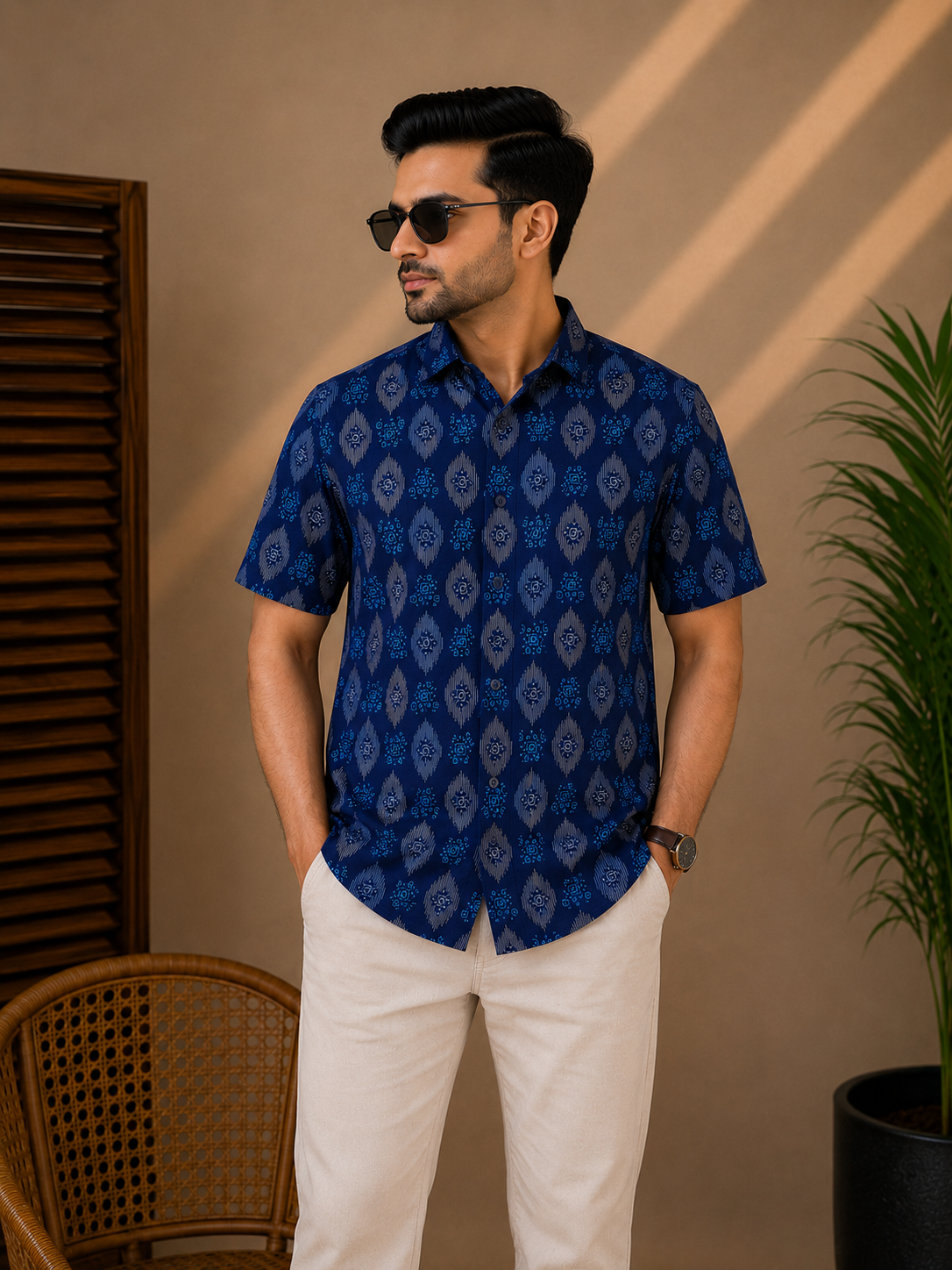 Premium Slab Cotton Half Shirt | Aarong Slab Cotton | Summer Collection
