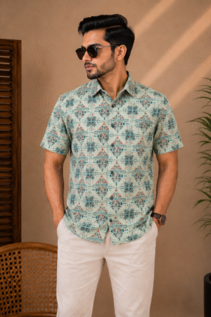 Premium Slab Cotton Half Shirt
