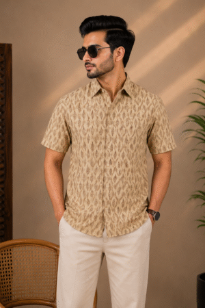 Premium Slab Cotton Half Shirt | Aarong Slab Cotton | Summer Collection