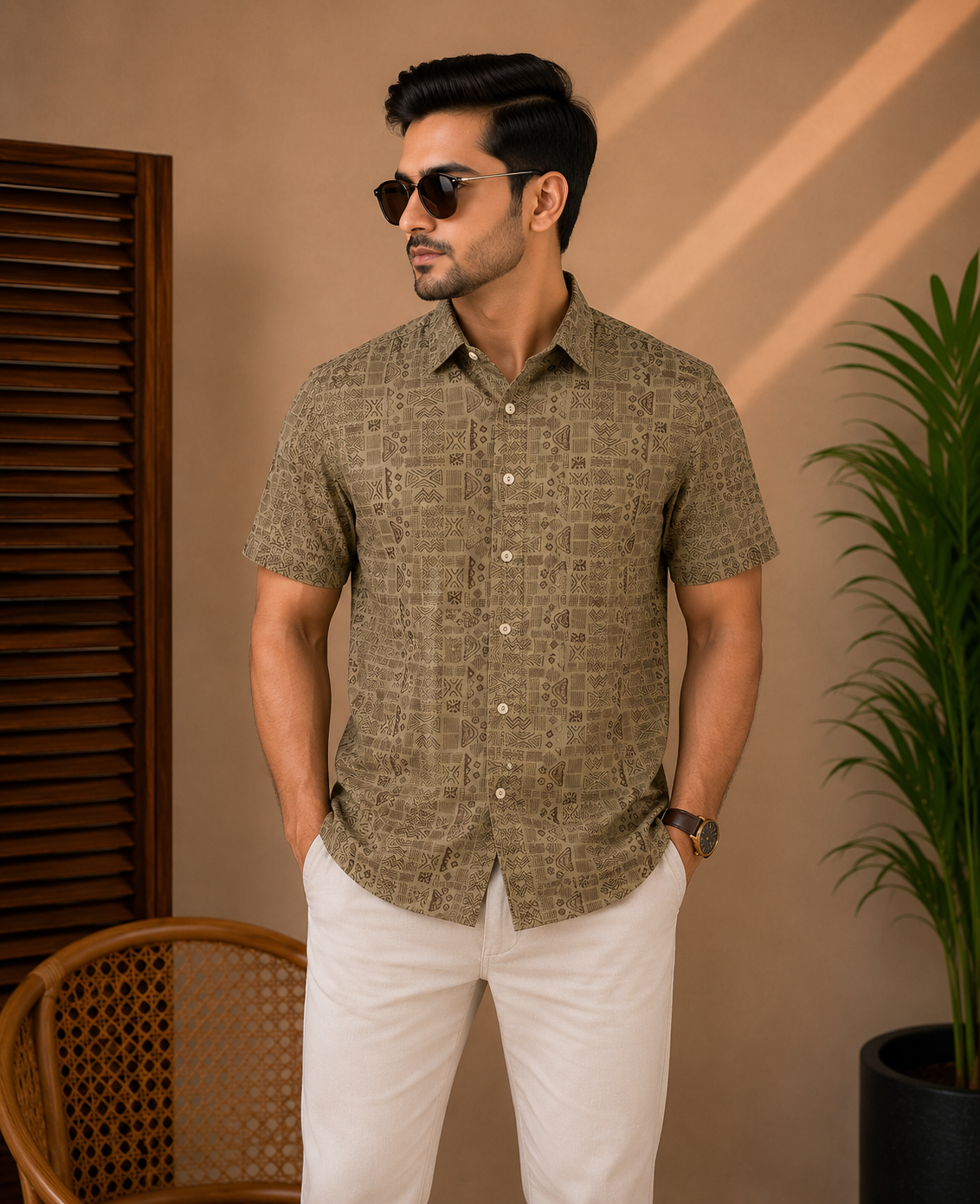 Premium Slab Cotton Half Shirt | Aarong Slab Cotton | Summer Collection