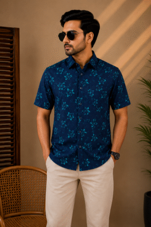 Premium Slab Cotton Half Shirt | Aarong Slab Cotton | Summer Collection