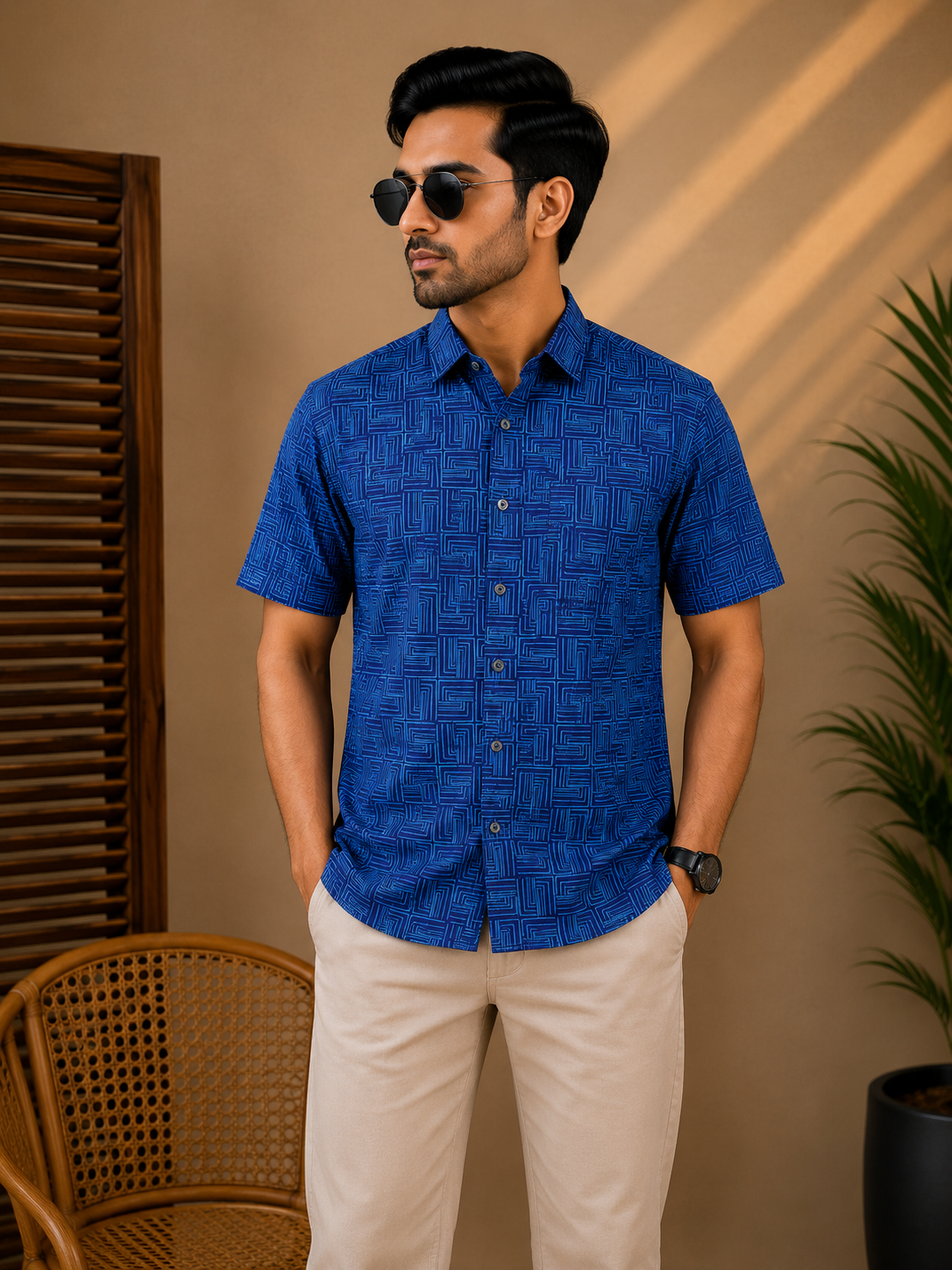 Premium Slab Cotton Half Shirt | Aarong Slab Cotton | Summer Collection