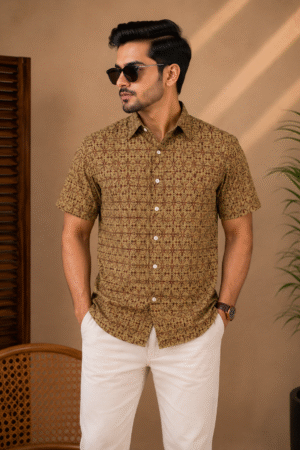 Premium Slab Cotton Half Shirt | Aarong Slab Cotton | Summer Collection