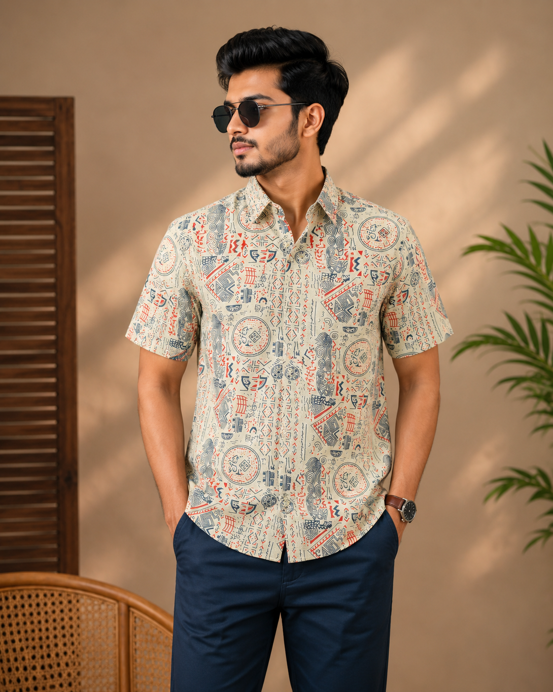 Premium Slab Cotton Half Shirt | Aarong Slab Cotton | Summer Collection