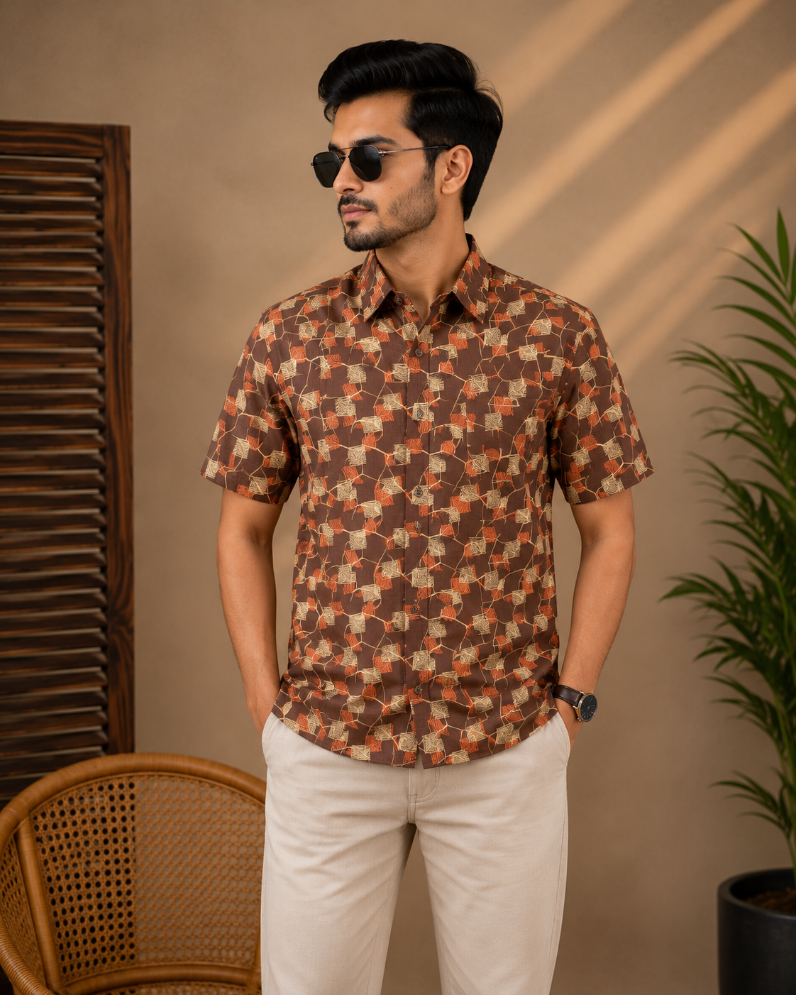Premium Slab Cotton Half Shirt | Aarong Slab Cotton | Summer Collection