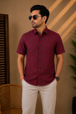 Premium Slab Cotton Half Shirt | Aarong Slab Cotton | Summer Collection