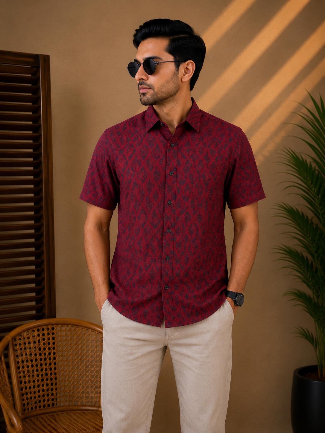 Premium Slab Cotton Half Shirt | Aarong Slab Cotton | Summer Collection