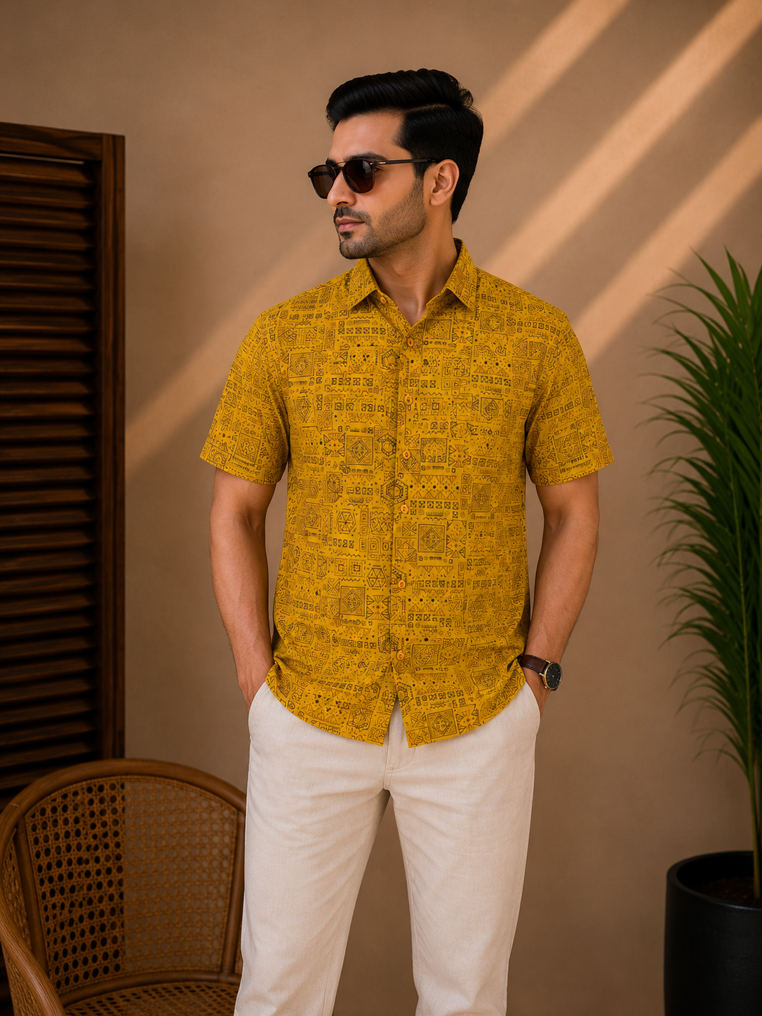Premium Slab Cotton Half Shirt | Aarong Slab Cotton | Summer Collection