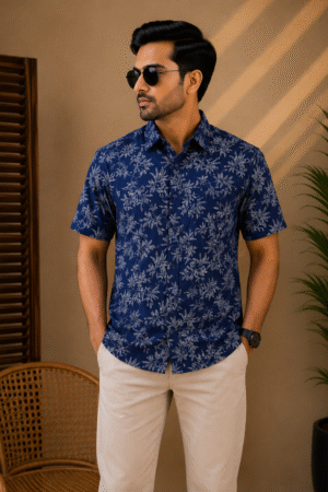 Premium Slab Cotton Half Shirt
