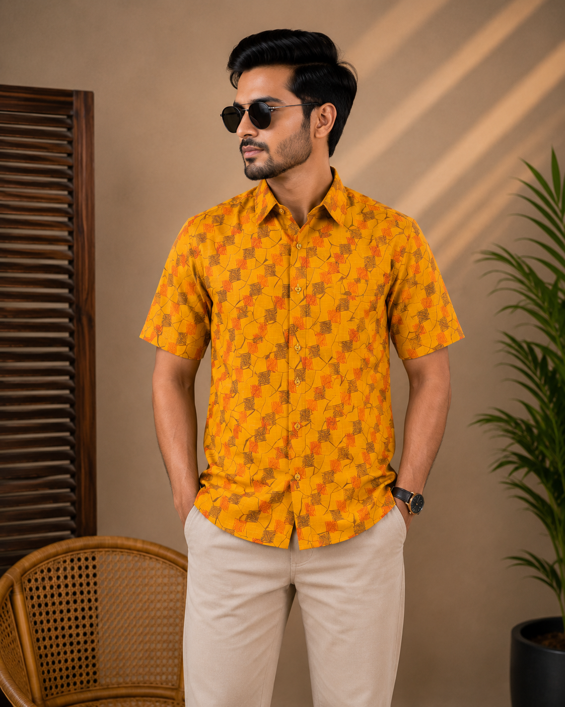 Premium Slab Cotton Half Shirt | Aarong Slab Cotton | Summer Collection