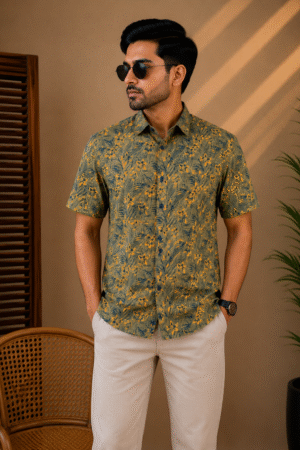 Premium Slab Cotton Half Shirt
