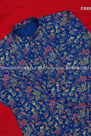 PUJA SPECIAL SCREEN PRINT COTTON PANJABI