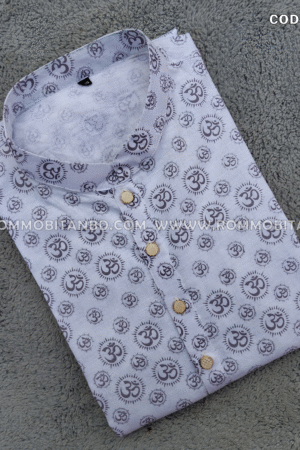 PUJA SPECIAL SCREEN PRINT COTTON PANJABI