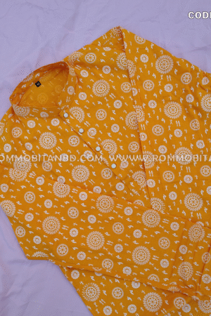 PUJA SPECIAL SCREEN PRINT COTTON PANJABI