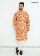 PREMIUM COTTON SCREEN PRINT PANJABI