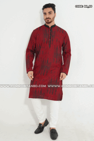 PREMIUM COTTON SCREEN PRINT PANJABI