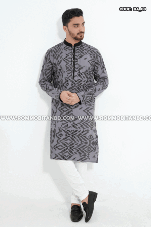 PREMIUM COTTON SCREEN PRINT PANJABI