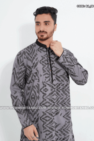 PREMIUM COTTON SCREEN PRINT PANJABI