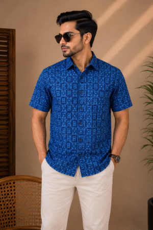 Premium Slab Cotton Half Shirt