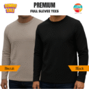 Premium Export Quality Waffle Full Sleeve Tee-Shirt (Two Pieces Combo)