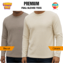 Premium Export Quality Waffle Full Sleeve Tee-Shirt (Two Pieces Combo)