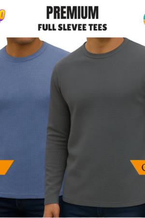 Premium Waffle Full Sleeve Tee-Shirt