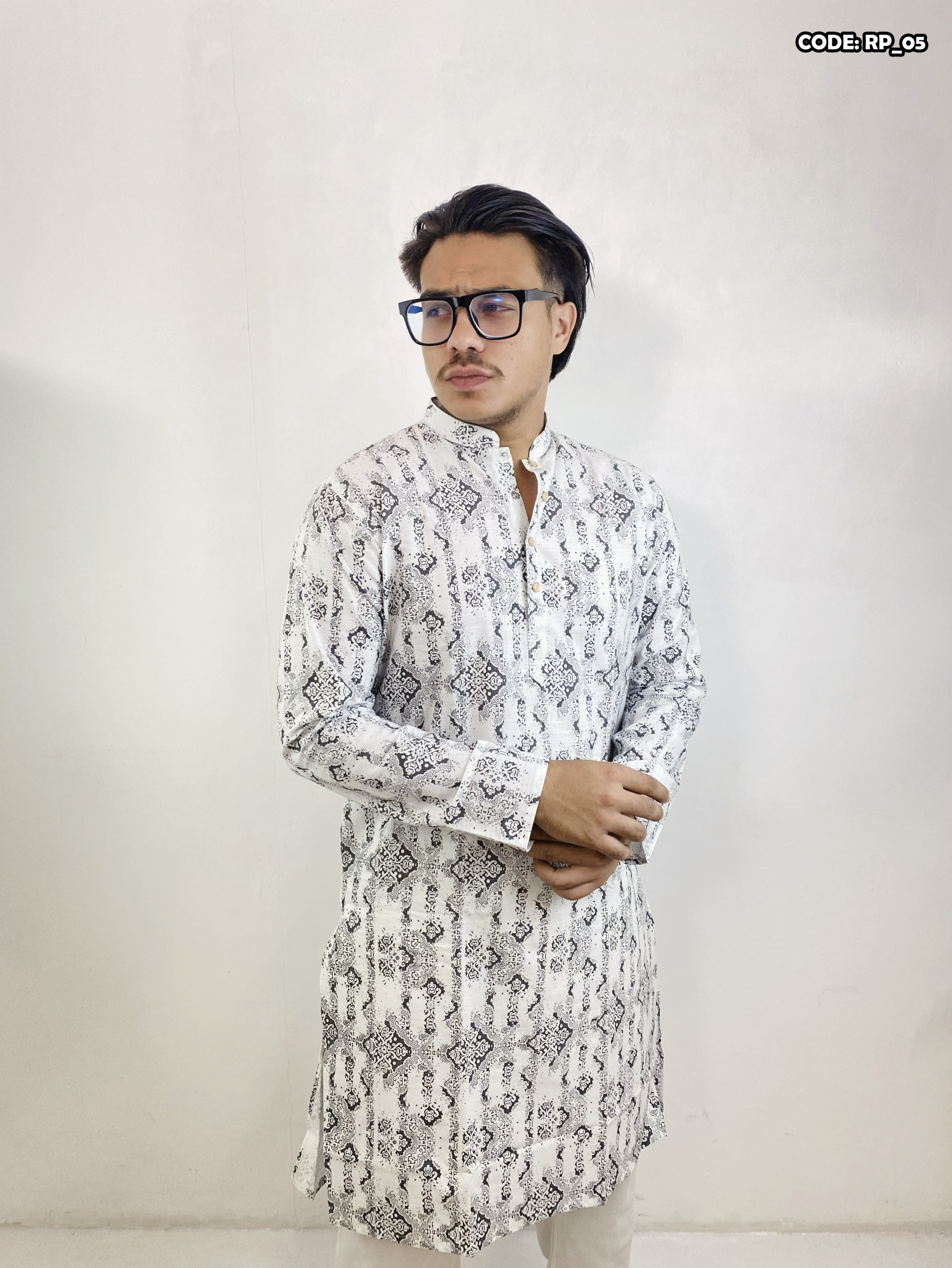 PREMIUM COTTON SCREEN PRINT PANJABI - Image 2