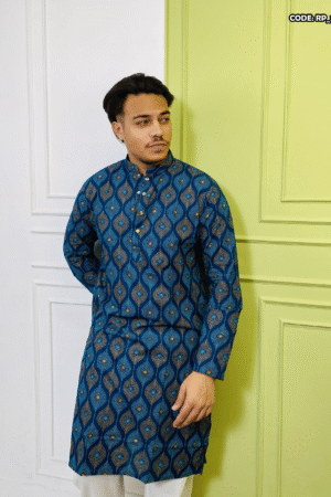 PREMIUM COTTON SCREEN PRINT PANJABI