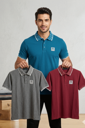 Grey + Red + Sky Blue