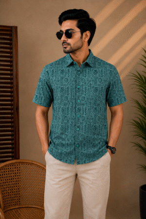 Premium Slab Cotton Half Shirt