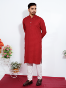 𝐏𝐫𝐞𝐦𝐢𝐮𝐦 𝐌𝐚𝐫𝐫𝐨𝐧 𝐑𝐞𝐝 𝐂𝐨𝐥𝐨𝐫 𝐉𝐚𝐜𝐪𝐮𝐚𝐫𝐝 𝐏𝐚𝐧𝐣𝐚𝐛𝐢 𝐅𝐨𝐫 𝐌𝐞𝐧