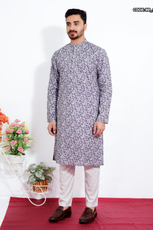 PREMIUM COTTON SCREEN PRINT PANJABI