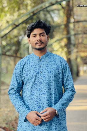 PUJA SPECIAL SCREEN PRINT COTTON PANJABI