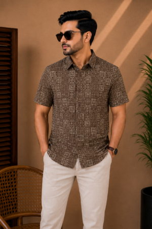 Premium Slab Cotton Half Shirt | Aarong Slab Cotton | Summer Collection