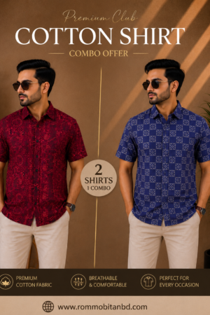 Premium Slab Cotton Half Shirt | Aarong Slab Cotton | Summer Collection
