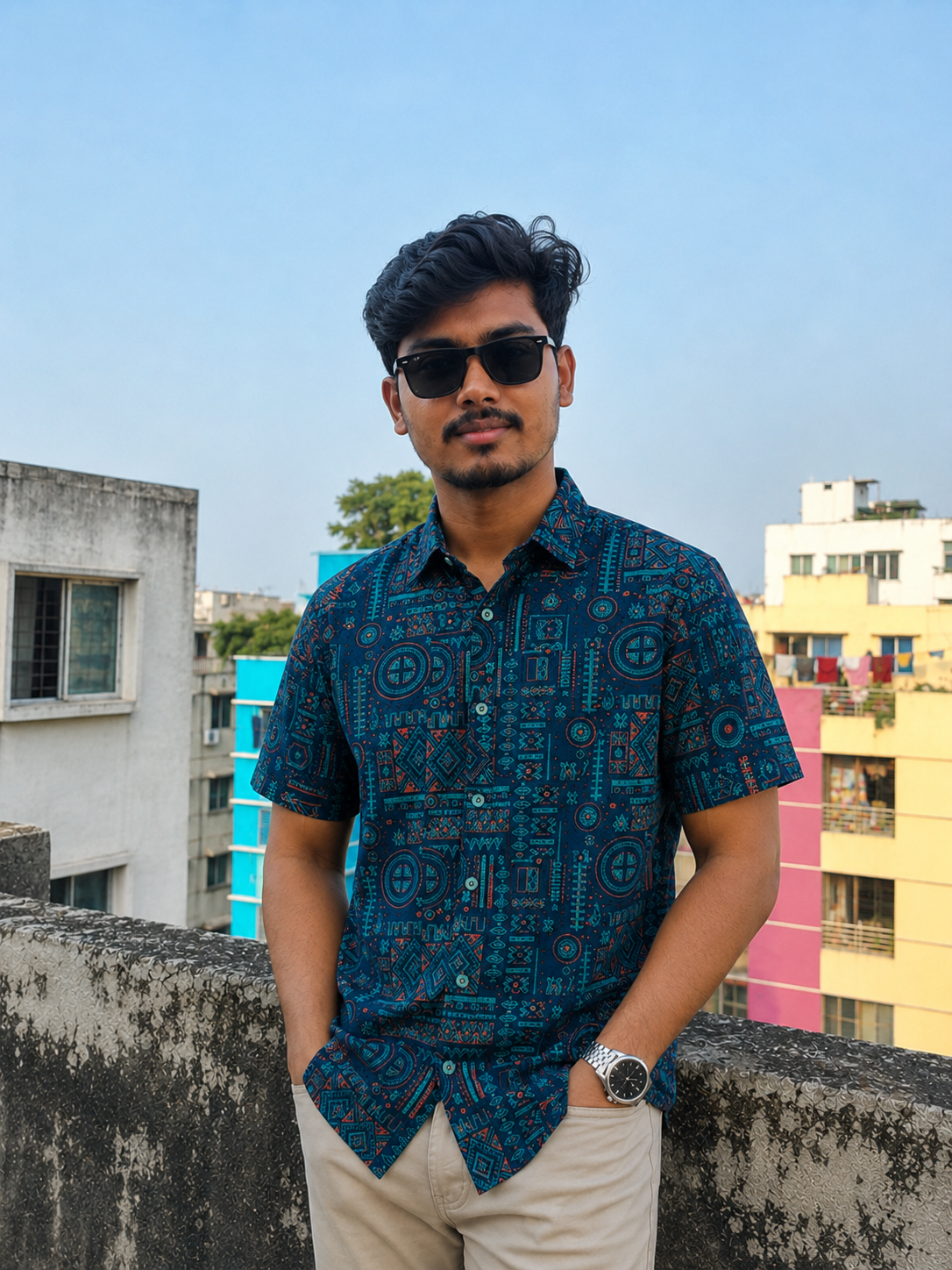 Premium Slab Cotton Half Shirt | Aarong Slab Cotton | Summer Collection
