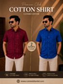 Premium Slab Cotton Half Shirt | Aarong Slab Cotton | Summer Collection